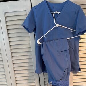 Figs Classic Blue Scrub Ensemble